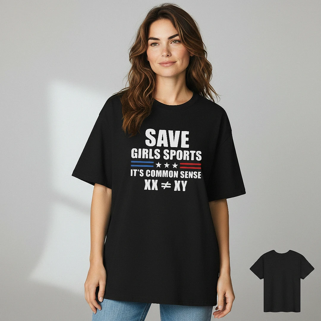 Save Girls Sports It's Common Sense XX XY Tee, Women's Sport — Los Angeles Save Girls Sports It's Common Sense XX XY Tee, Women's Sports Advocacy Activism Graphic T-Shirt available at our Los Angeles warehouse