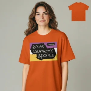 Save Women's Sports Tee Graphic Shirt for Female Athletes available at our Los Angeles warehouse