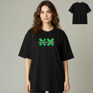 Save Women's Sports Tee, XX Chromosome Graphic T-Shirt for Female Athletes Support available at our Los Angeles warehouse