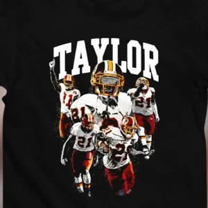 Sean Taylor Tribute Tee Vintage 90s Football Fan Graphic T-Shirt