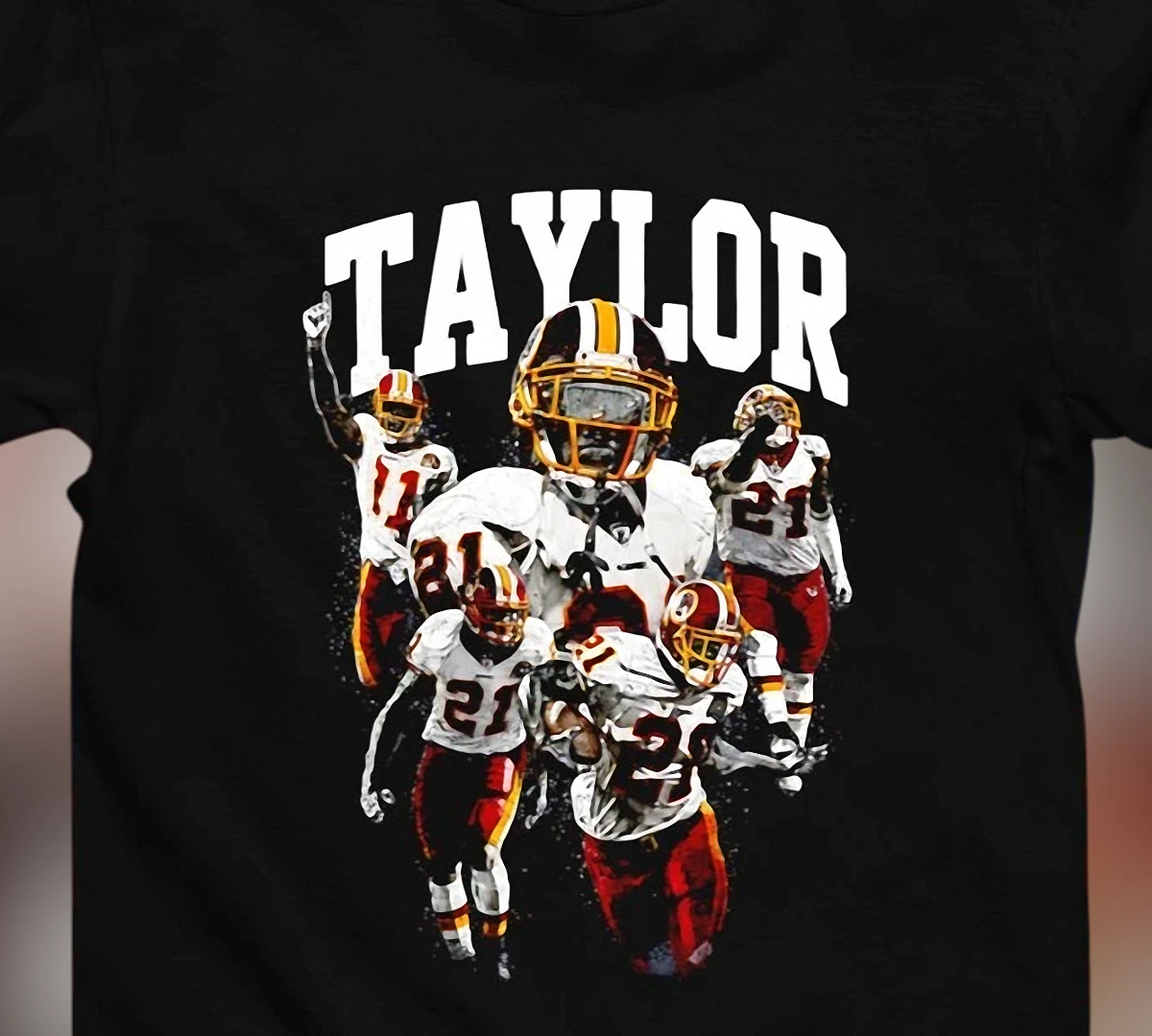 Sean Taylor Tribute Tee Vintage 90s Football Fan Graphic T-Shirt