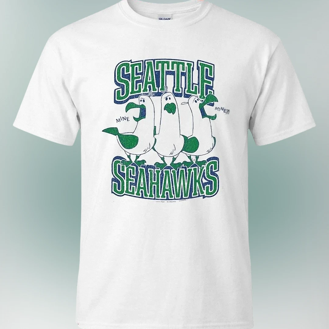 Seattle Seahawks Mine Seagulls Funny Graphic Tee Vintage Foo — Los Angeles Seattle Seahawks Mine Seagulls Funny Graphic Tee Vintage Football Fan Shirt available at our Los Angeles warehouse