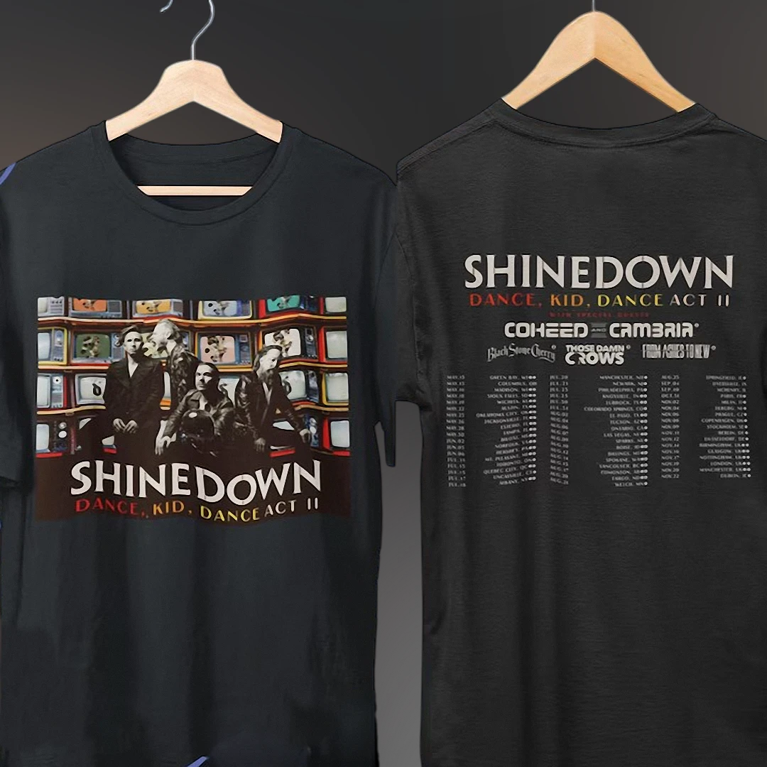 Shinedown Tour Tee Dance Kid Dance Act II Concert Graphic Shirt available at our Los Angeles warehouse