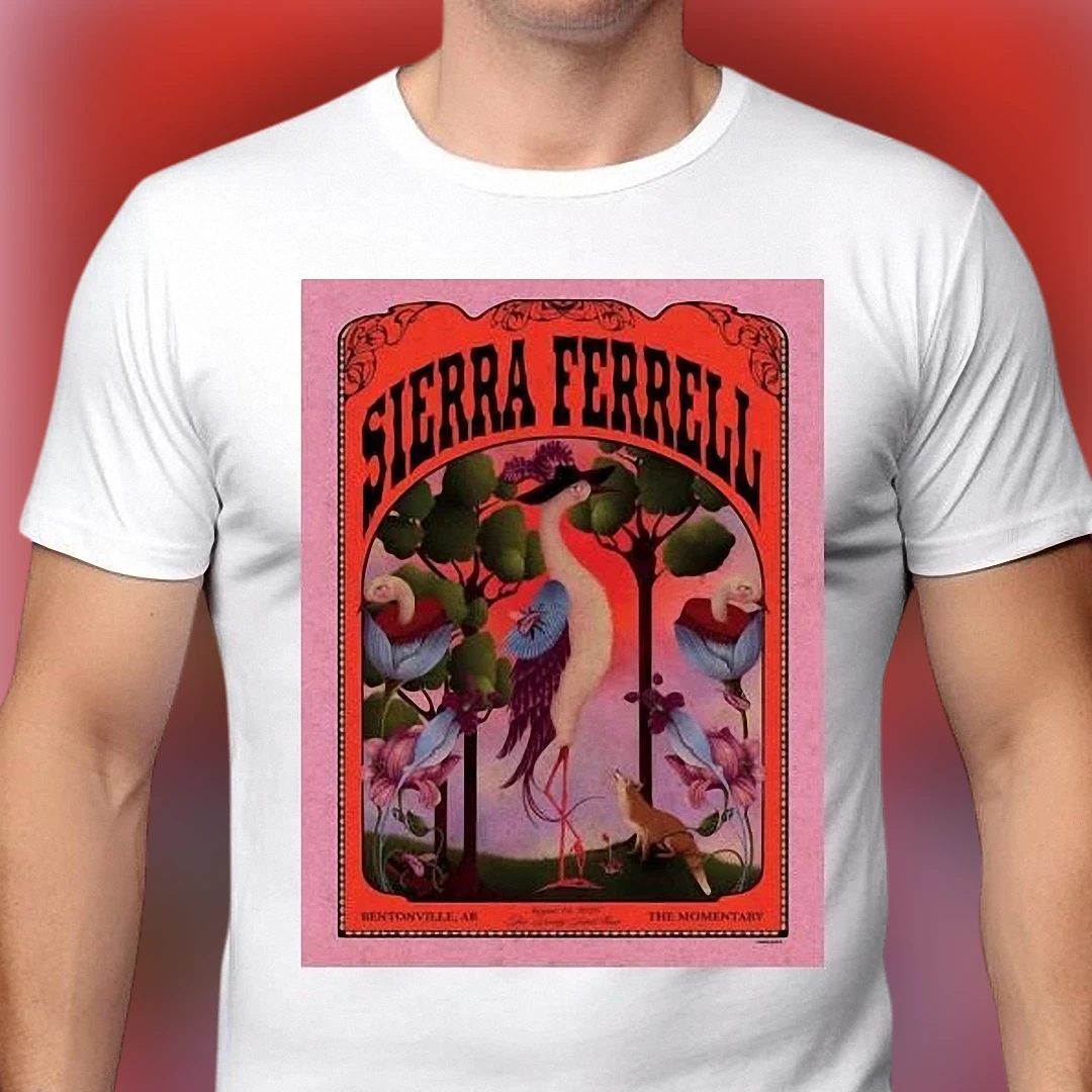 Sierra Ferrell Vintage Concert Poster Graphic Tee Retro Folk Americana Music Tour Shirt for Fans