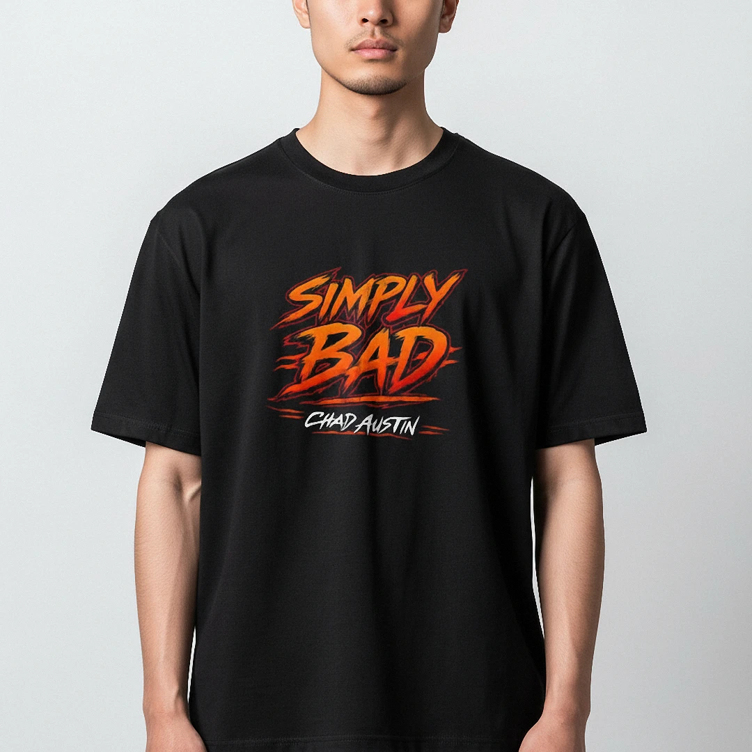 Simply Bad Tee Bold Streetwear Graphic T-Shirt for Men and Women available at our Los Angeles warehouse