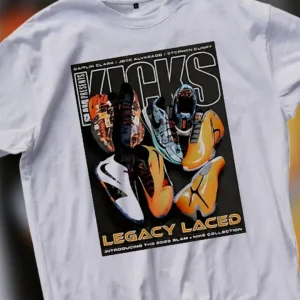 SLAM Kicks Legacy Laced Basketball Sneaker Tee, Vintage Magazine Graphic Shirt, Streetwear Gift for Fans