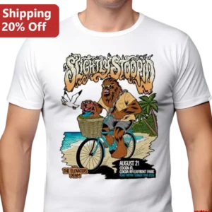 Slightly Stoopid Road Trippin Summer Tour 2026 Tee The Elovaters Denm Cocoa Riverfront Park Concert available at our Los Angeles warehouse