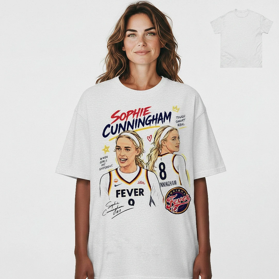 Sophie Cunningham Fever Vintage Graphic Tee, Retro WNBA Bask — Los Angeles Sophie Cunningham Fever Vintage Graphic Tee, Retro WNBA Basketball Fan Shirt for Women and Men available at our Los Angeles warehouse