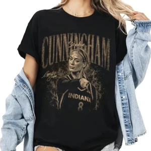 Sophie Cunningham Indiana Fever Tee Vintage Retro Basketball Fan Shirt