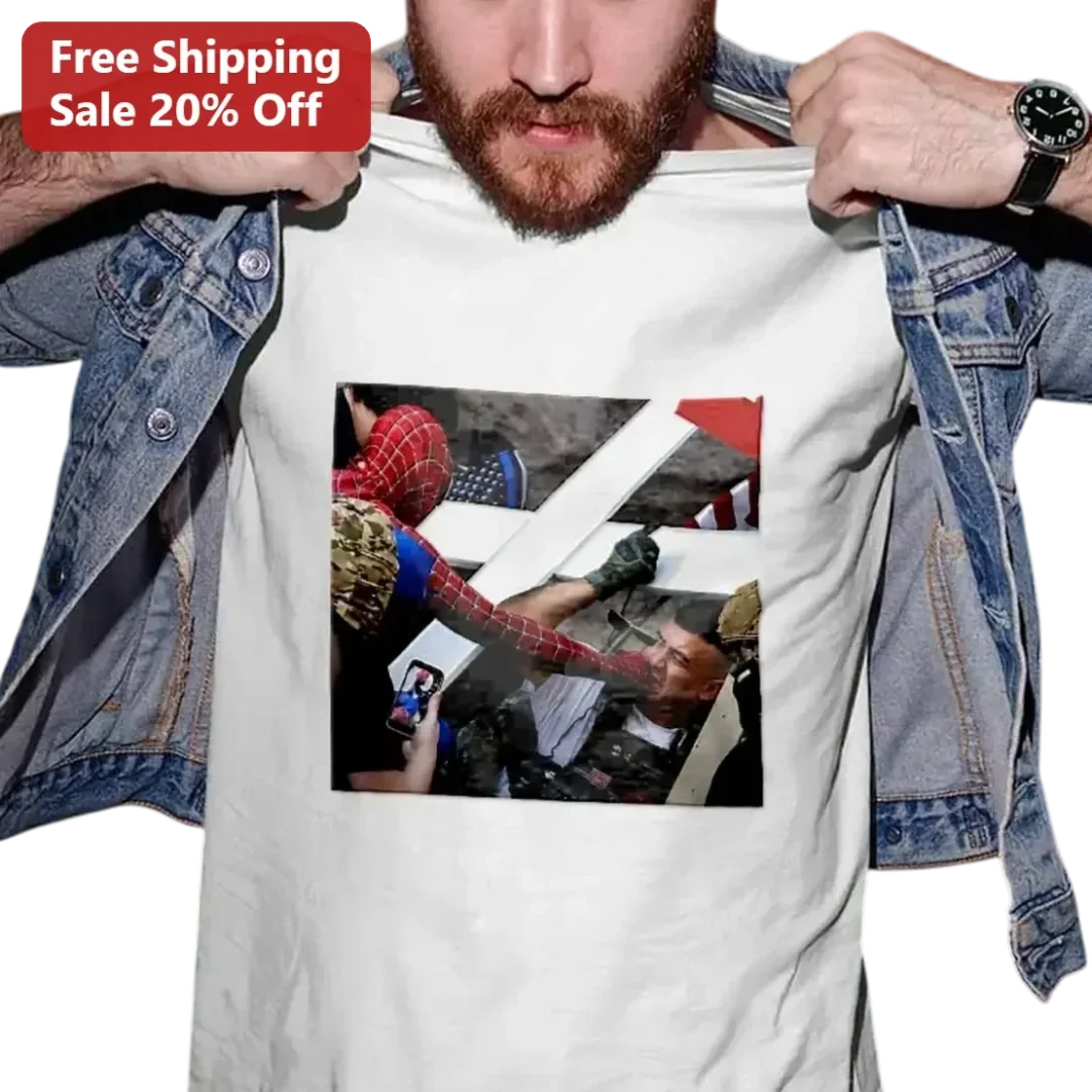 Spider-Man Tee Funny Pointing Meme Graphic Shirt for Adults, — Los Angeles Spider-Man Tee Funny Pointing Meme Graphic Shirt for Adults, Marvel Superhero Pop Culture Gift for M available at our Los Angeles warehouse