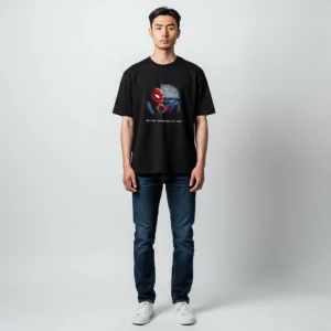 Spider-Man Tee Relaxing Superhero Graphic Shirt for Comic Fans available at our Los Angeles warehouse