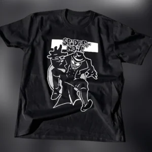 Spider-Noir Tee Retro Comic Book Superhero Graphic T-Shirt for Fans available at our Los Angeles warehouse
