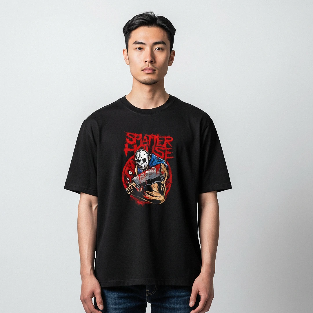 Splatterhouse Rick Taylor Retro Horror Gaming Tee for Fans — Los Angeles Splatterhouse Rick Taylor Retro Horror Gaming Tee for Fans available at our Los Angeles warehouse