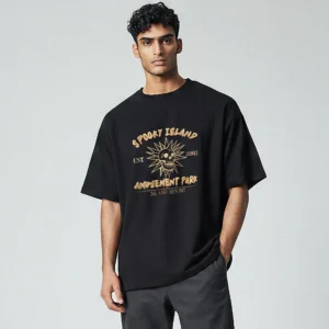Spooky Island Amusement Park Est Tee, Vintage Skull Graphic Theme Park Shirt available at our Los Angeles warehouse