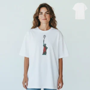 Statue of Liberty Tee Artistic NYC New York Souvenir Graphic T-Shirt available at our Los Angeles warehouse