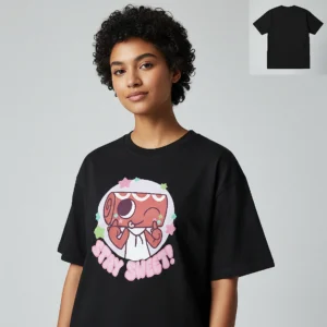 Stay Sweet Swiss Roll Tee Cute Kawaii Cartoon Dessert Graphic T-Shirt available at our Los Angeles warehouse