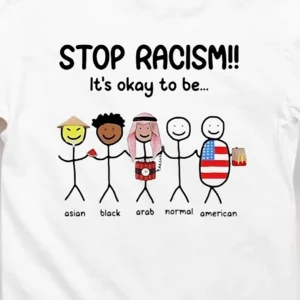 Stop Racism It's Okay To Be Anti-Racism Unity Tee, Diversity Graphic Shirt for Men and Women