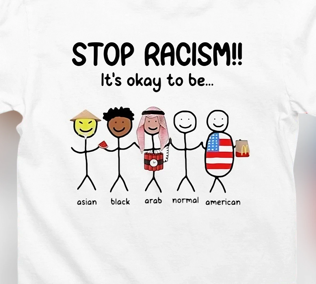 stop-racism-it-s-okay-to-be-anti-racism-unity-tee-diversity-graphic-shirt-for-me.webp Stop Racism It's Okay To Be Anti-Racism Unity Tee, Diversity Graphic Shirt for Men and Women