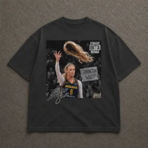 Straight Outta Indiana Carrington Who Caitlin Clark WNBA Meme T-Shirt Indiana Basketball Fan Gift