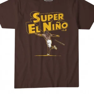 Super El Niño Fernando Tatis Jr Tee Vintage Baseball Graphic T-Shirt Gift for Sports Fans available at our Los Angeles warehouse