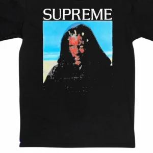 Supreme Darth Maul Photo Graphic Tee Black Streetwear T-Shirt for Men and Women