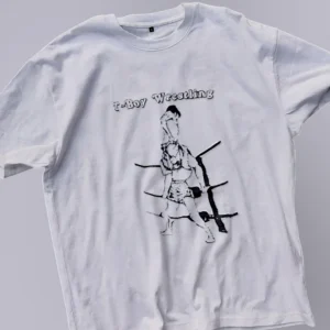 T-Boy Wrestling Tee Vintage Retro Graphic Shirt for Men and Women available at our Los Angeles warehouse