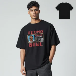 Tecmo Bowl 49ers Jerry Rice Tee, Retro 8-Bit Football Pixel Art Graphic T-Shirt Gift available at our Los Angeles warehouse