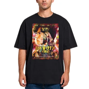 Tee Japanese Movie Poster Graphic T-Shirt for Film Lovers available at our Los Angeles warehouse