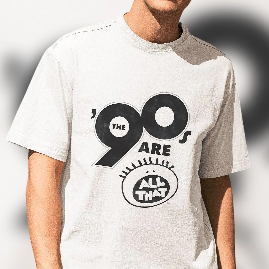 The 90s Are All That Tee Retro Vintage Nostalgia Graphic T-Shirt for Men and Women