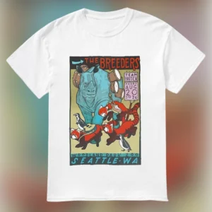 The Breeders Team Dresch Aug 20 2026 Woodland Park Zoo Seattle WA Concert Poster Graphic Tee available at our Los Angeles warehouse