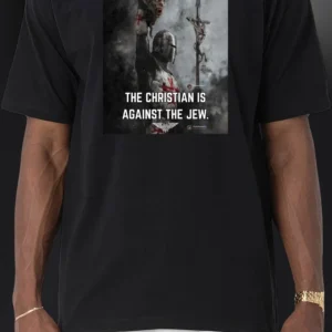 The Christian Is Against The Jew Tee Medieval Crusader Knight Graphic T-Shirt