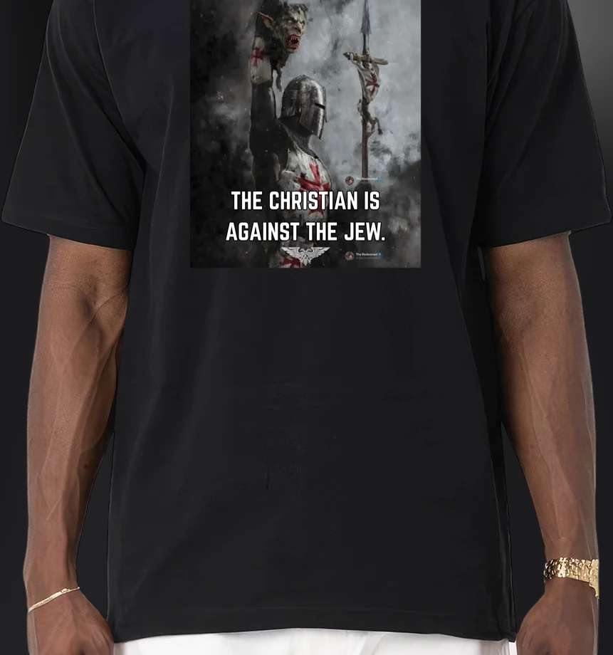 the-christian-is-against-the-jew-tee-medieval-crusader-knight-graphic-t-shirt.webp The Christian Is Against The Jew Tee Medieval Crusader Knight Graphic T-Shirt