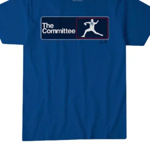 The Committee Tee Baseball Pitcher Graphic Shirt, Sports Fan Apparel Gift available at our Los Angeles warehouse
