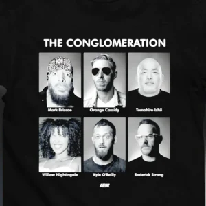 The Conglomeration Wrestling Graphic Tee, Pro Wrestling Stable Portrait Shirt for Fans