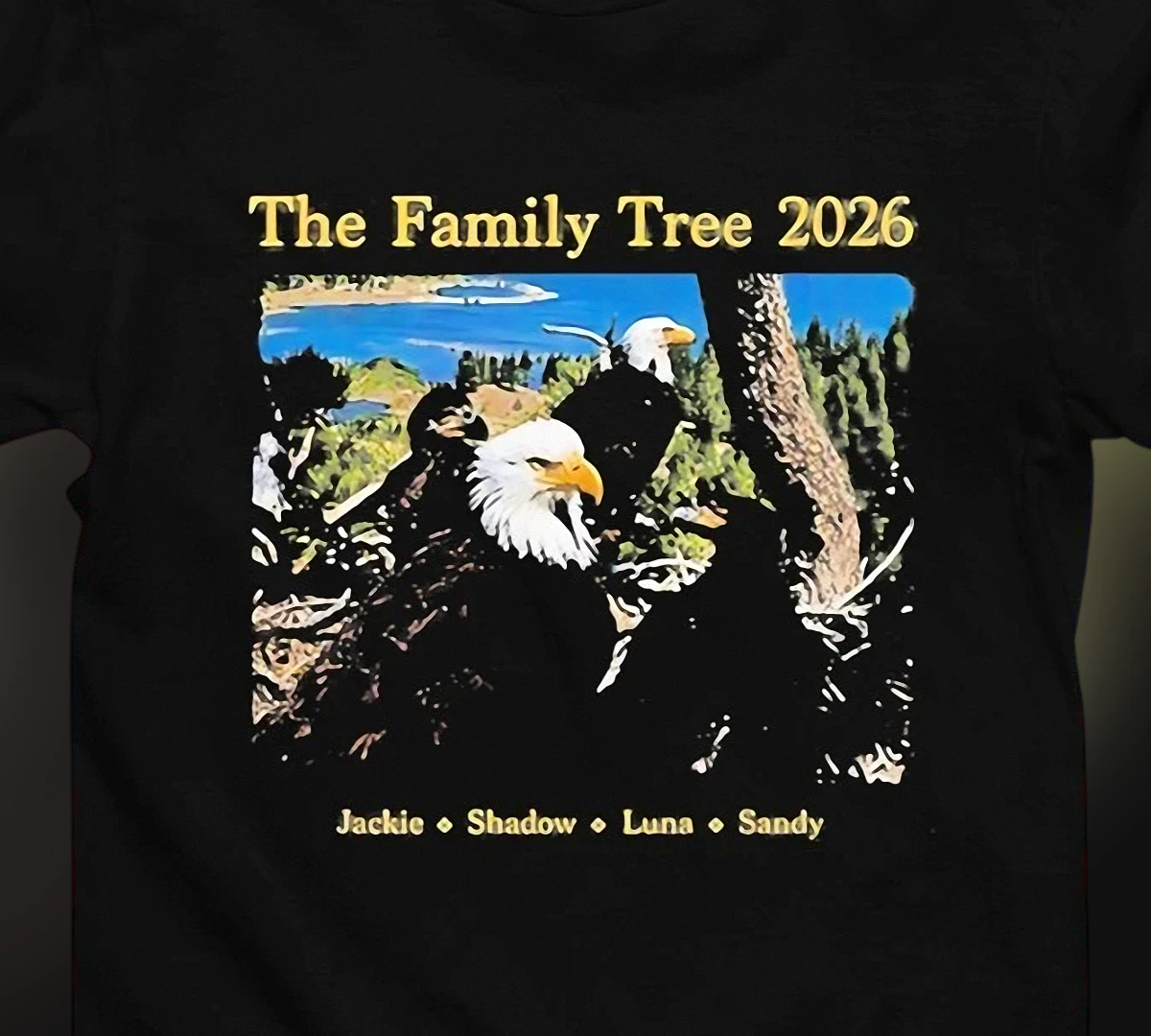the-family-tree-bald-eagle-personalized-name-tee-custom-eagle-nest-family-portra.webp The Family Tree Bald Eagle Personalized Name Tee, Custom Eagle Nest Family Portrait Shirt for Bird Lovers