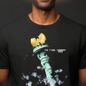 The Final Chamber 2026 Graphic Tee, Hip Hop Statue of Liberty Torch Streetwear T-Shirt