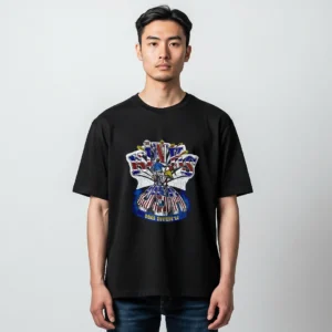 The Kinks USA Road Runners '84 Tee Vintage Rock Band Graphic T-Shirt for Classic Music Fans available at our Los Angeles warehouse