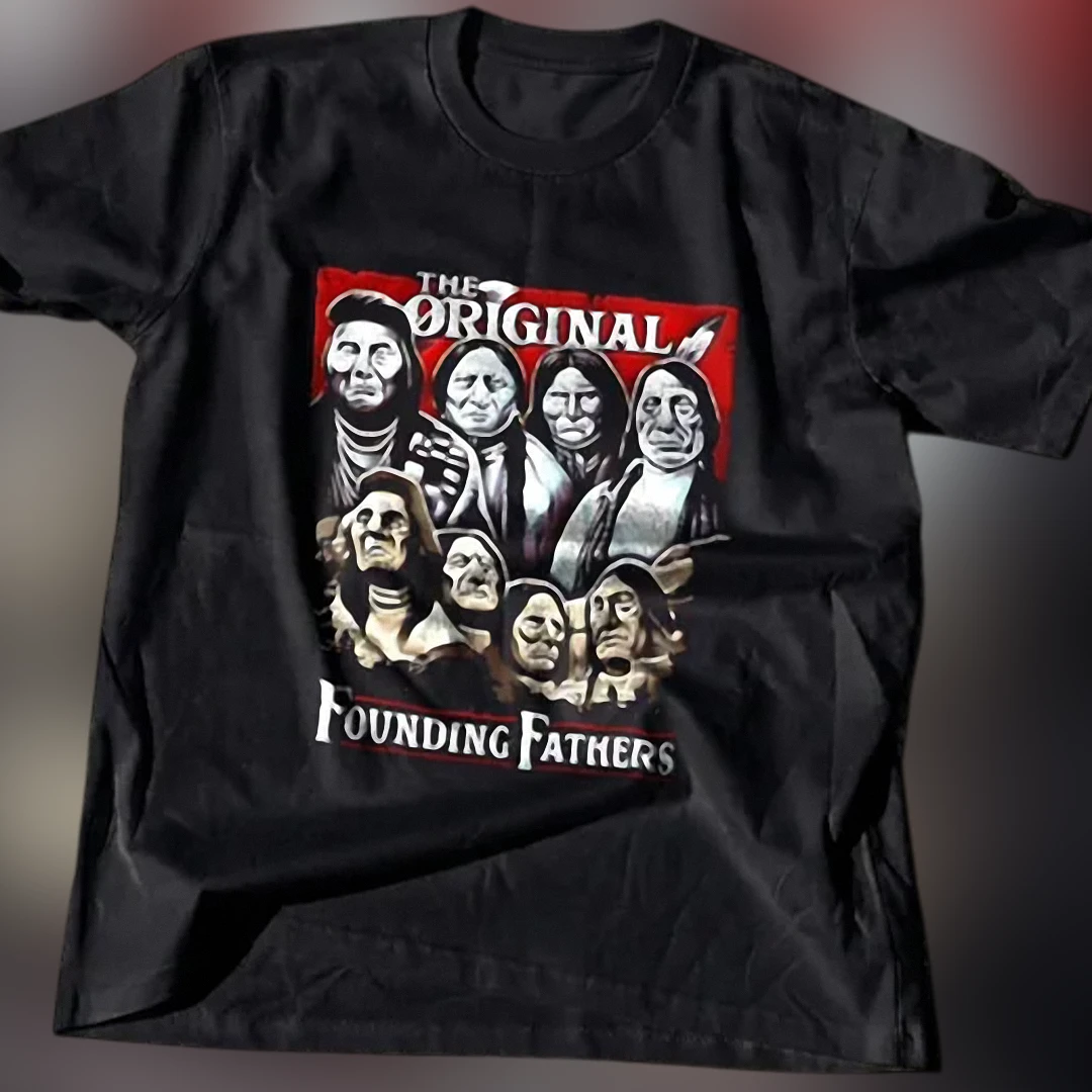 The Original Founding Fathers Tee Native American Leaders Graphic T-Shirt available at our Los Angeles warehouse