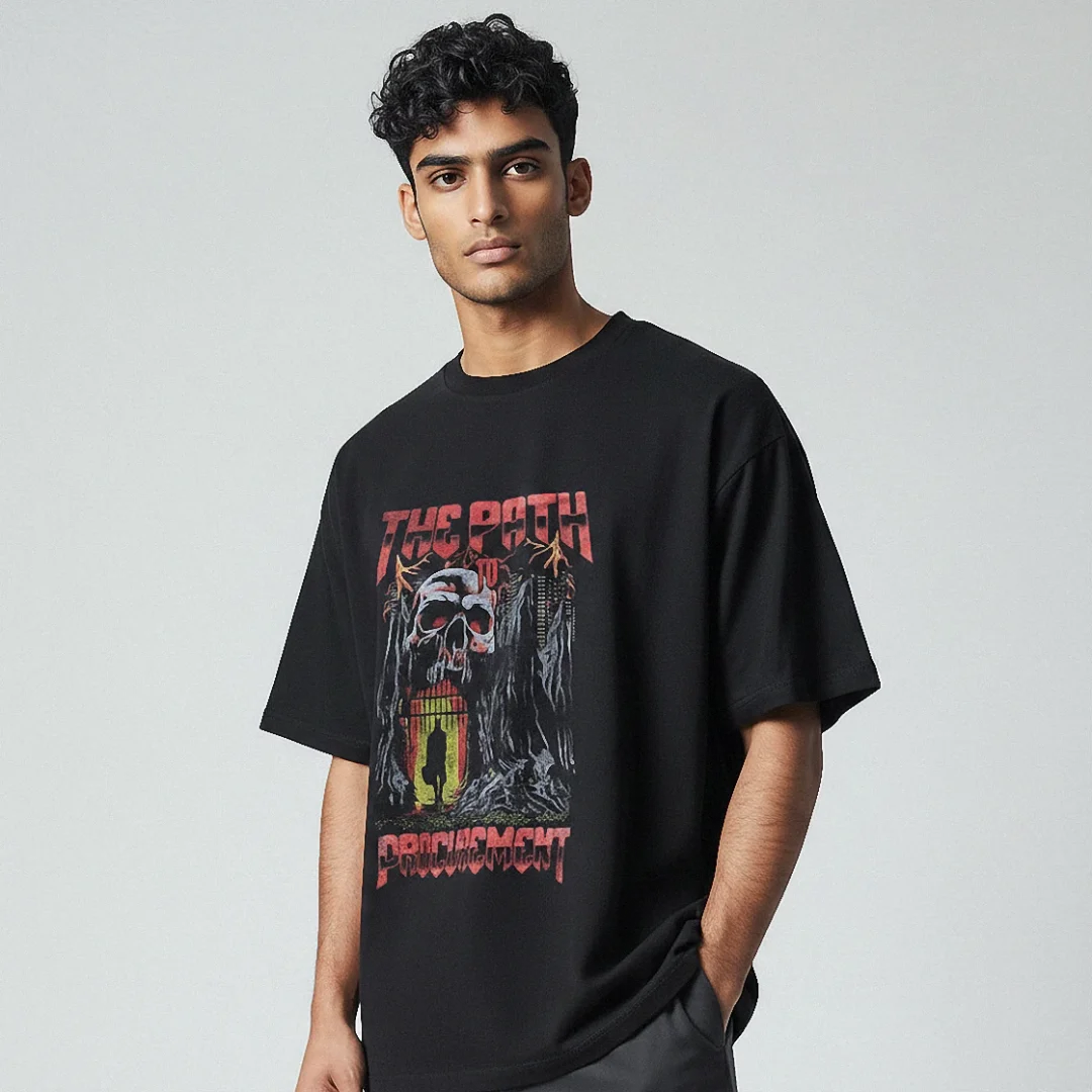 The Path To Procurement Tee Vintage Gothic Skull Graphic T-S — Los Angeles The Path To Procurement Tee Vintage Gothic Skull Graphic T-Shirt for Supply Chain Professionals available at our Los Angeles warehouse