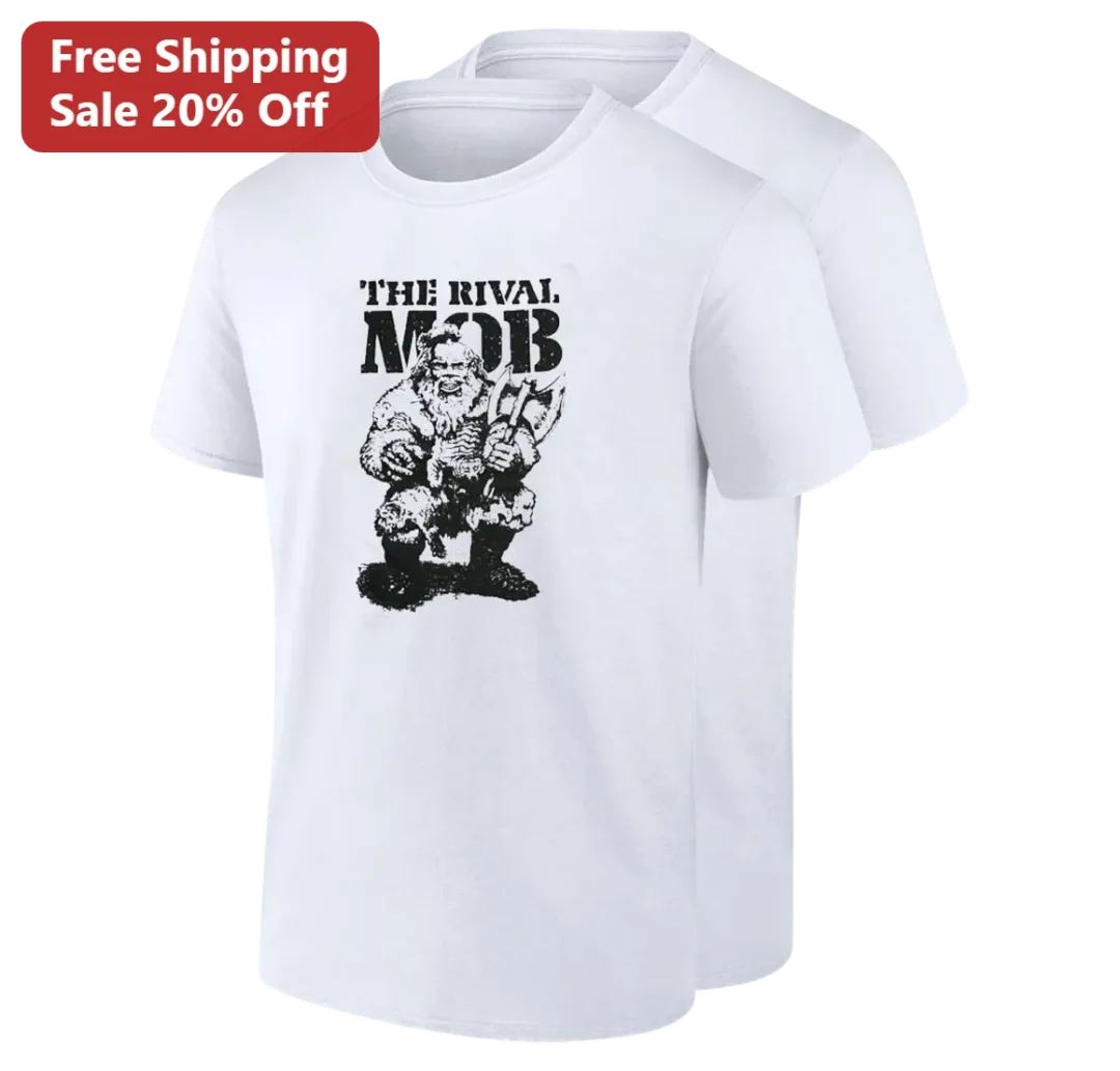 The Rival Mob Tee Hardcore Punk Warrior Graphic Band Merch Shirt Gift for Metal Music Fans Men Women available at our Los Angeles warehouse