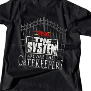 The System TNA We Are the Gatekeepers Tee, Wrestling Faction Fan Graphic Shirt