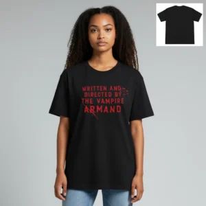 The Vampire Armand Written and Directed By Tee, Gothic Horror Movie Style Slogan T-Shirt Gift for Fa available at our Los Angeles warehouse