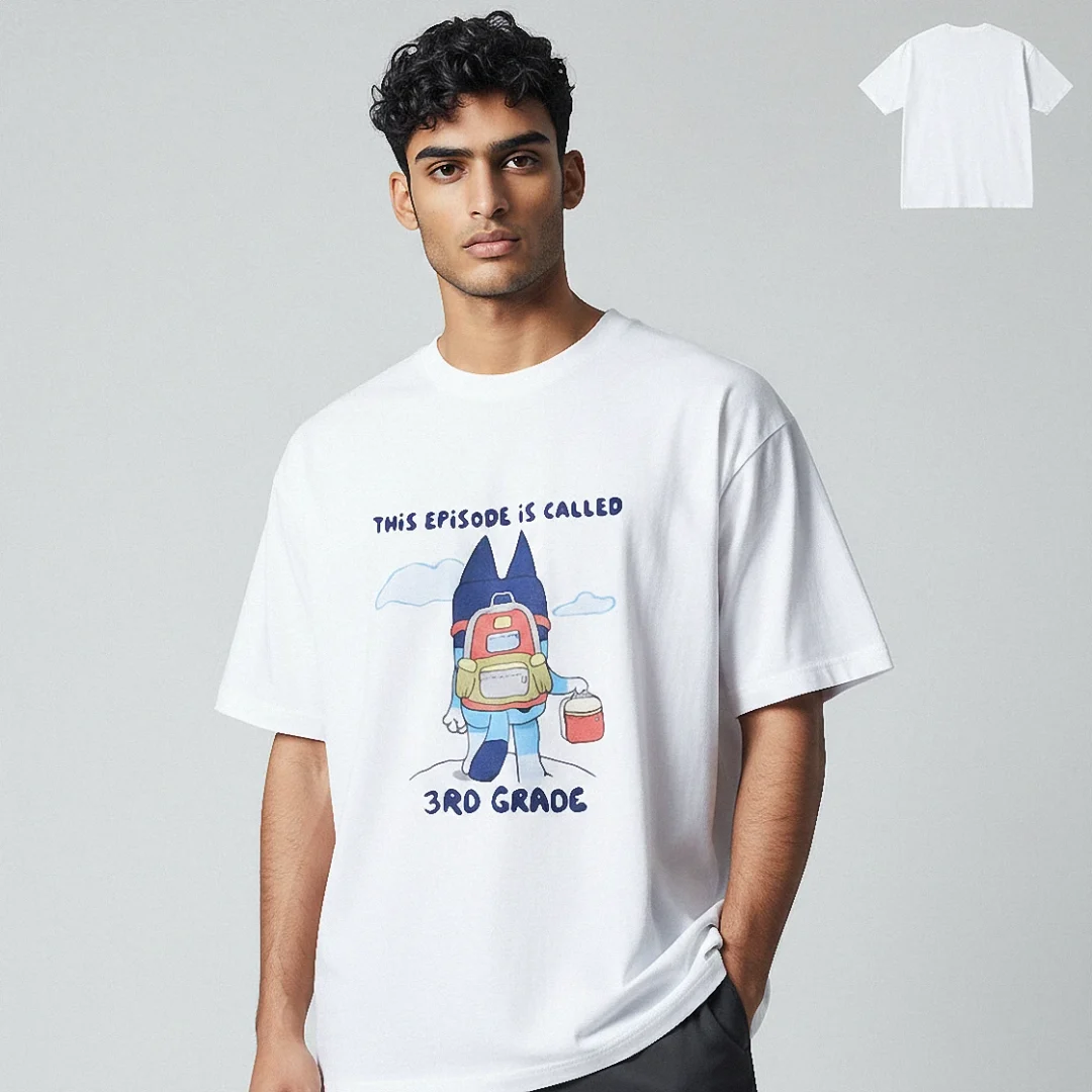 This Episode Is Called 3rd Grade Tee Bluey Back To School Graphic Shirt available at our Los Angeles warehouse