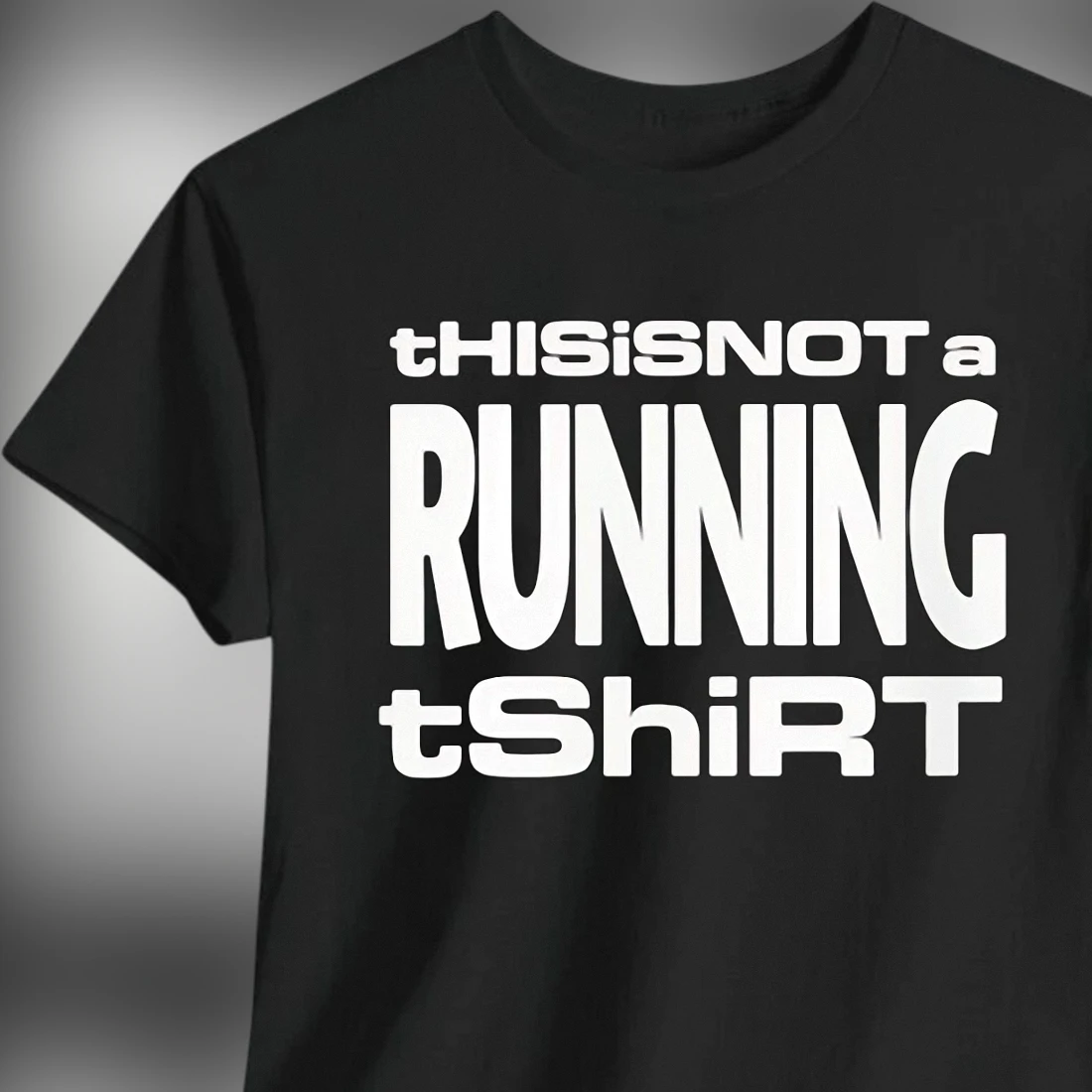 This Is Not A Running Shirt Tee, Funny Anti Running Sarcastic Humor Graphic T-Shirt Gift