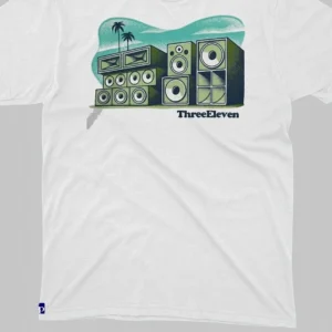 ThreeEleven Sound System Vintage Graphic Tee Retro Music Festival Streetwear T-Shirt
