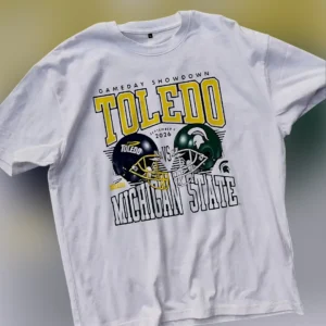 Toledo vs Michigan State Gameday Showdown Tee, September 6 2026 College Football Rivalry Game Shirt available at our Los Angeles warehouse