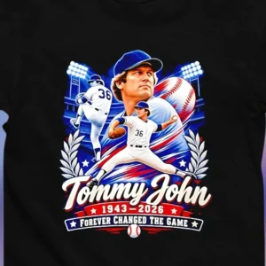 Tommy John 1943-2026 Forever Changed The Game Memorial Tee, MLB Baseball Legend Tribute Shirt