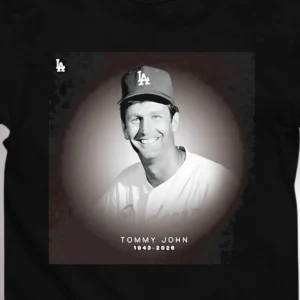 Tommy John 1943-2026 Memorial Baseball Legend Tee, Vintage Dodgers Tribute Shirt Gift for Fans