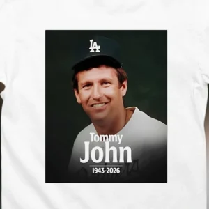 Tommy John 1943-2026 Memorial Tee, Baseball Legend Tribute Shirt, In Memory of Tommy John Fan Apparel