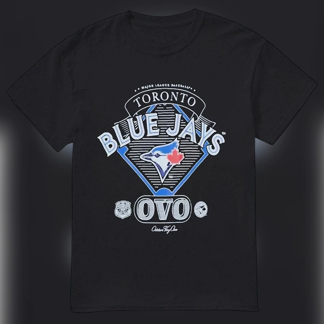 Toronto Blue Jays OVO Tee, Drake Streetwear Graphic Baseball Shirt, Urban Fan Game Day Apparel